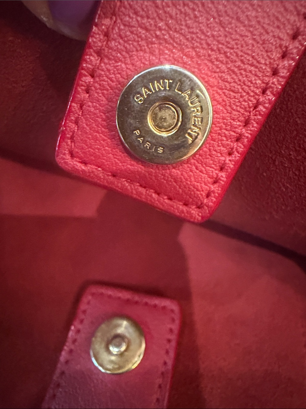 Saint Laurent Toy Leather Shopper Tote with Detachable Strap - Picture 15 of 15